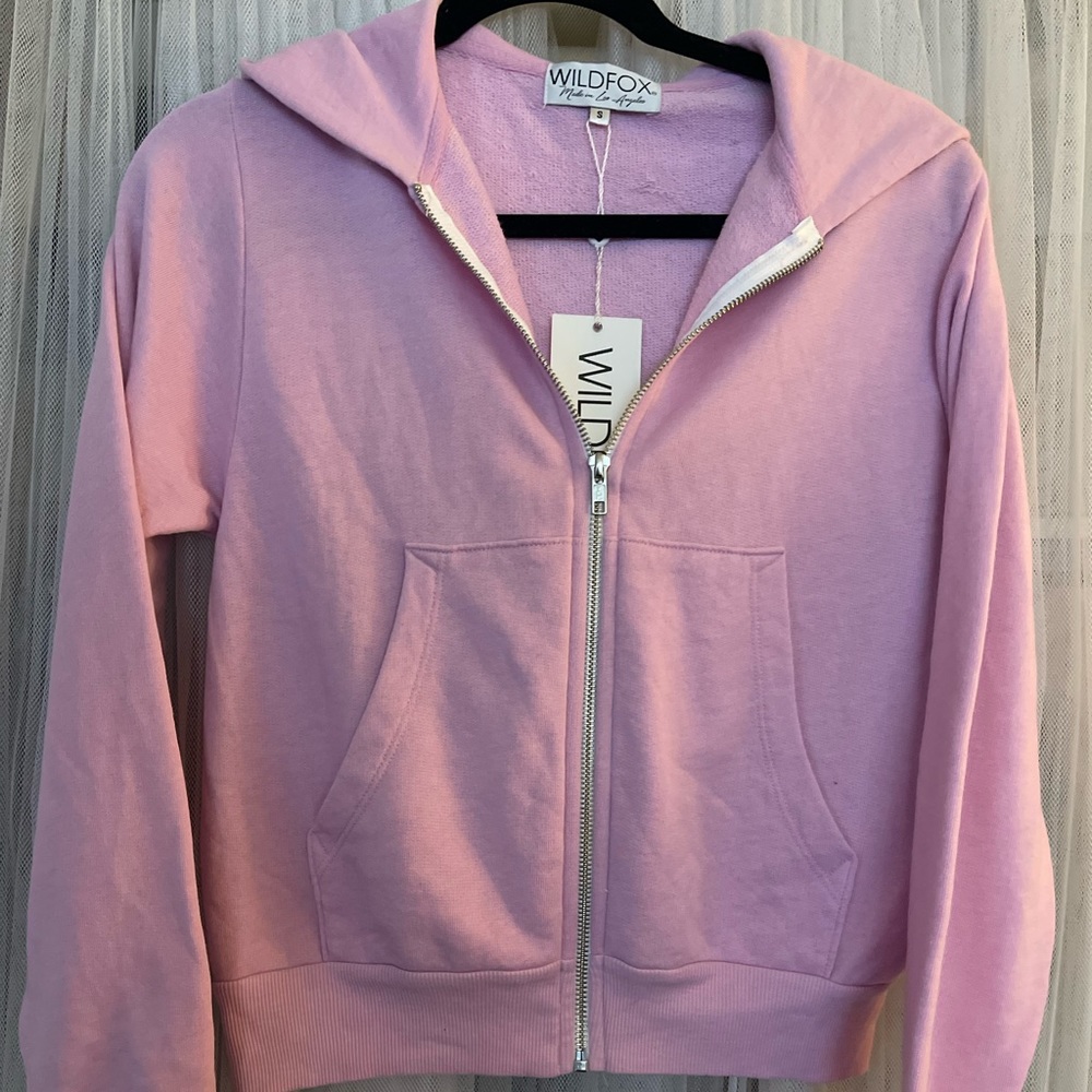 Wildfox Regan Zip Hoodie Orchid sz S